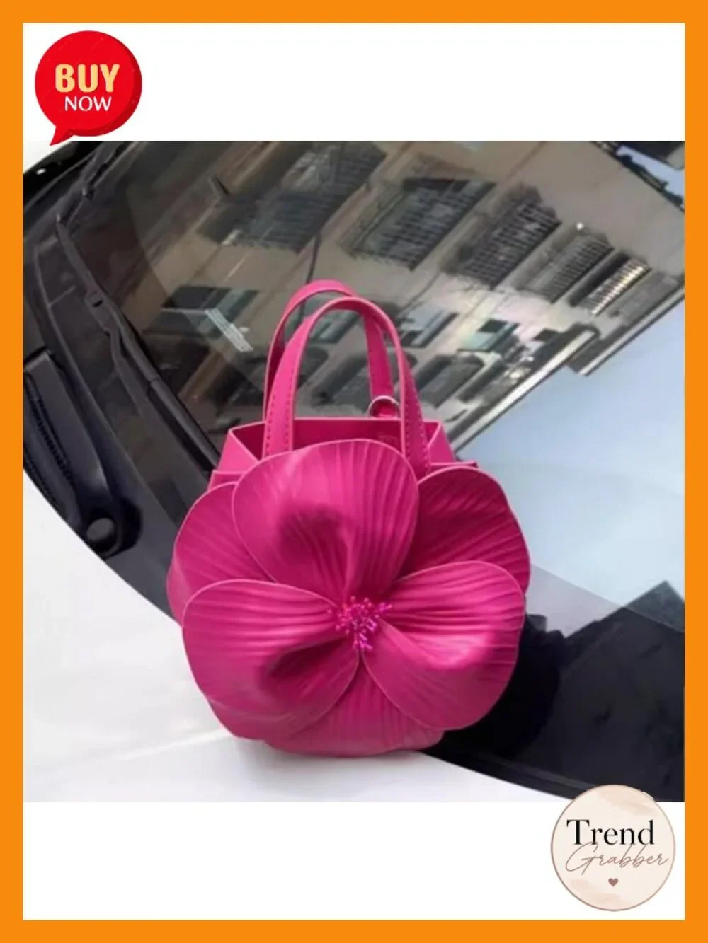 Mini Flower Evening Purse Floral Clutch for Women PU Leather Handbag with Chain